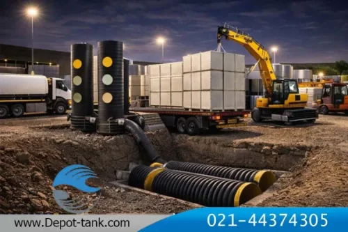 تولیدکننده تخصصی مخازن، تجهیزات فاضلاب و خطوط انتقال سیالات