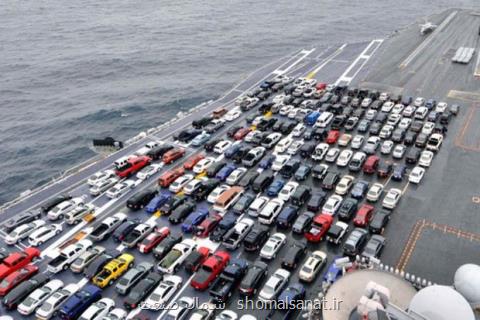 واردات بیش از ۵۸ هزار دستگاه خودرو به كشور